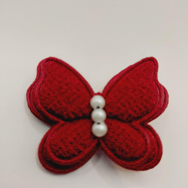 Haarspeld aligatorklem 2 cm bordeau rood