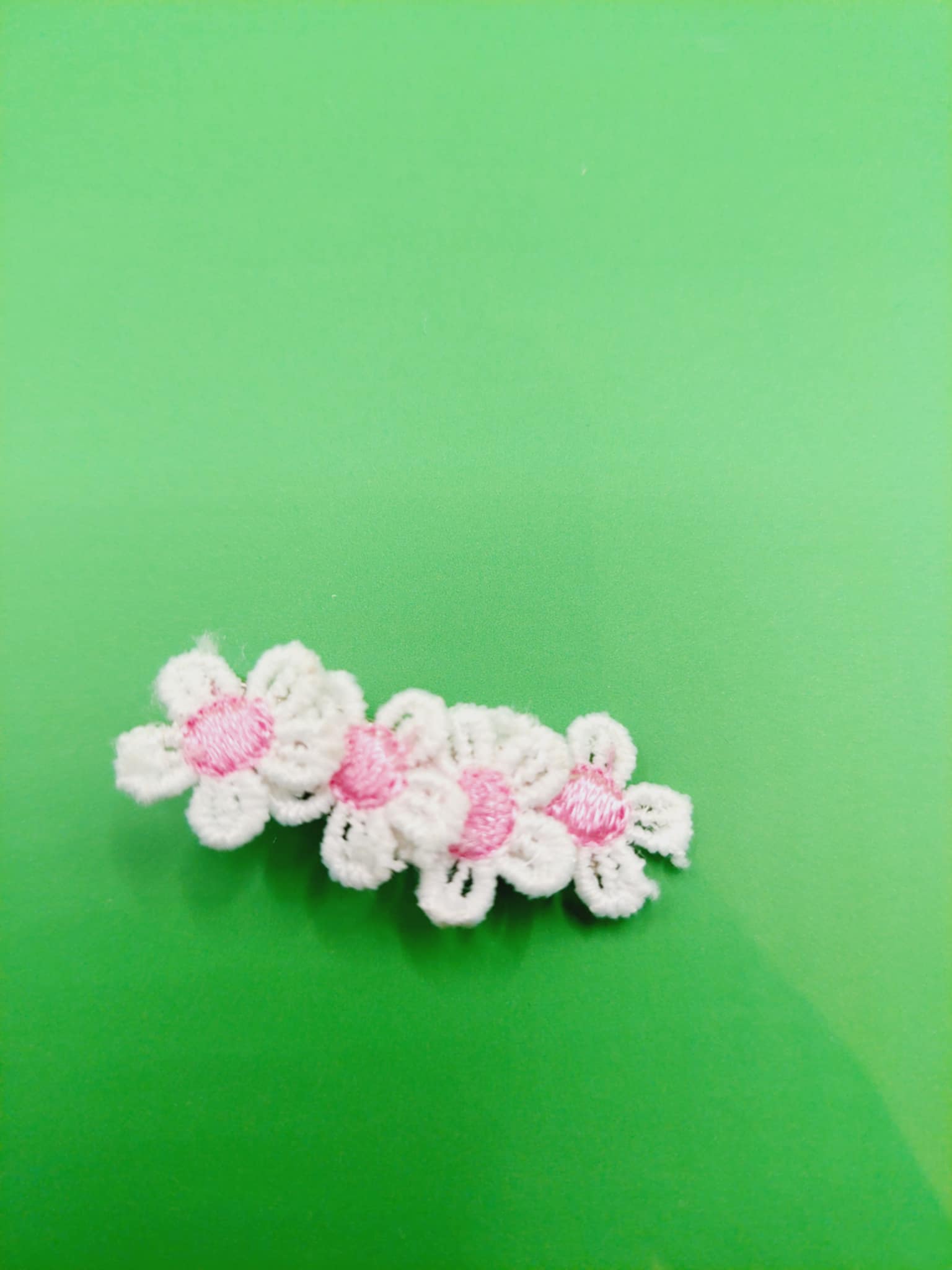 Haarspeld aligatorclip 3 cm 4 bloemen