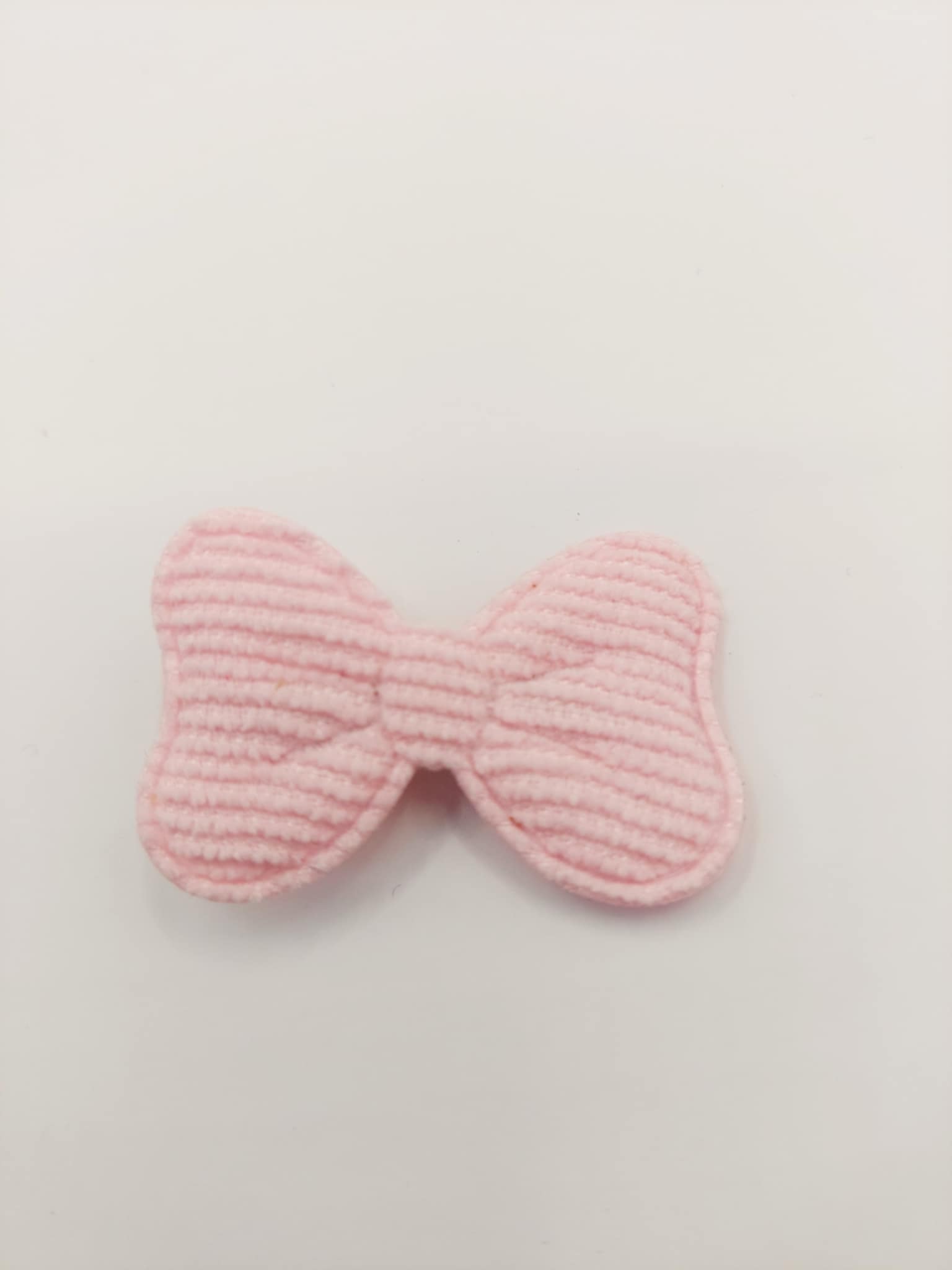 Haarspeld 3 cm aligatorclip strik roze