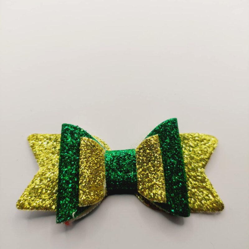 Strik goud en groen glitter