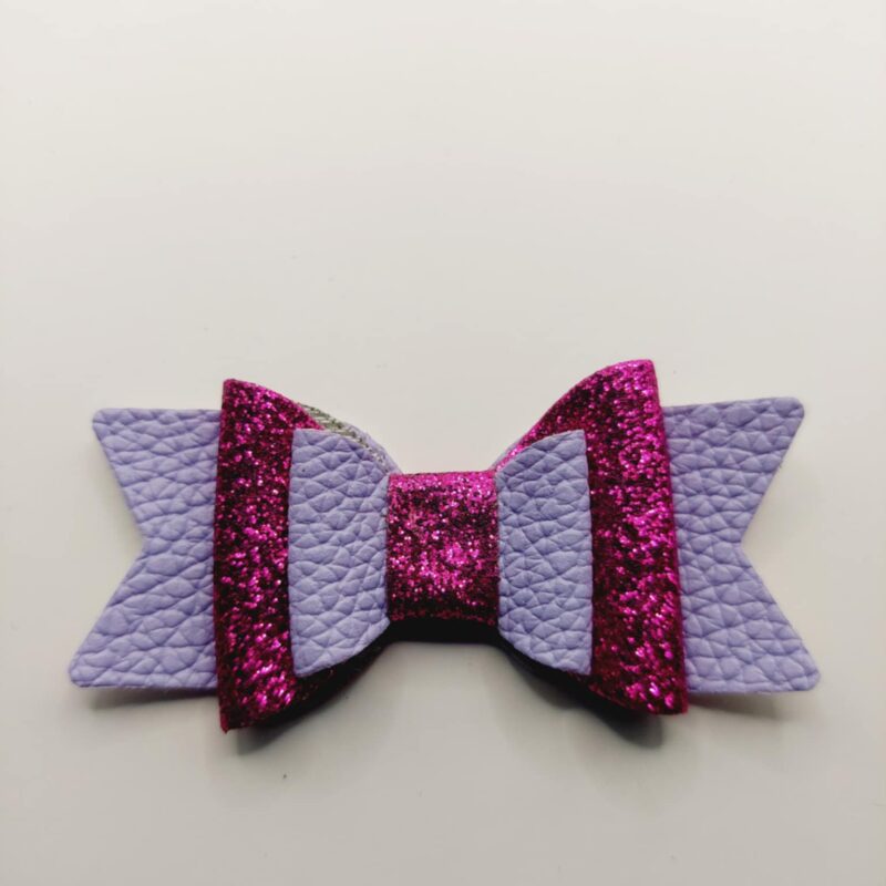 Strik paars pasyel en paars glitter