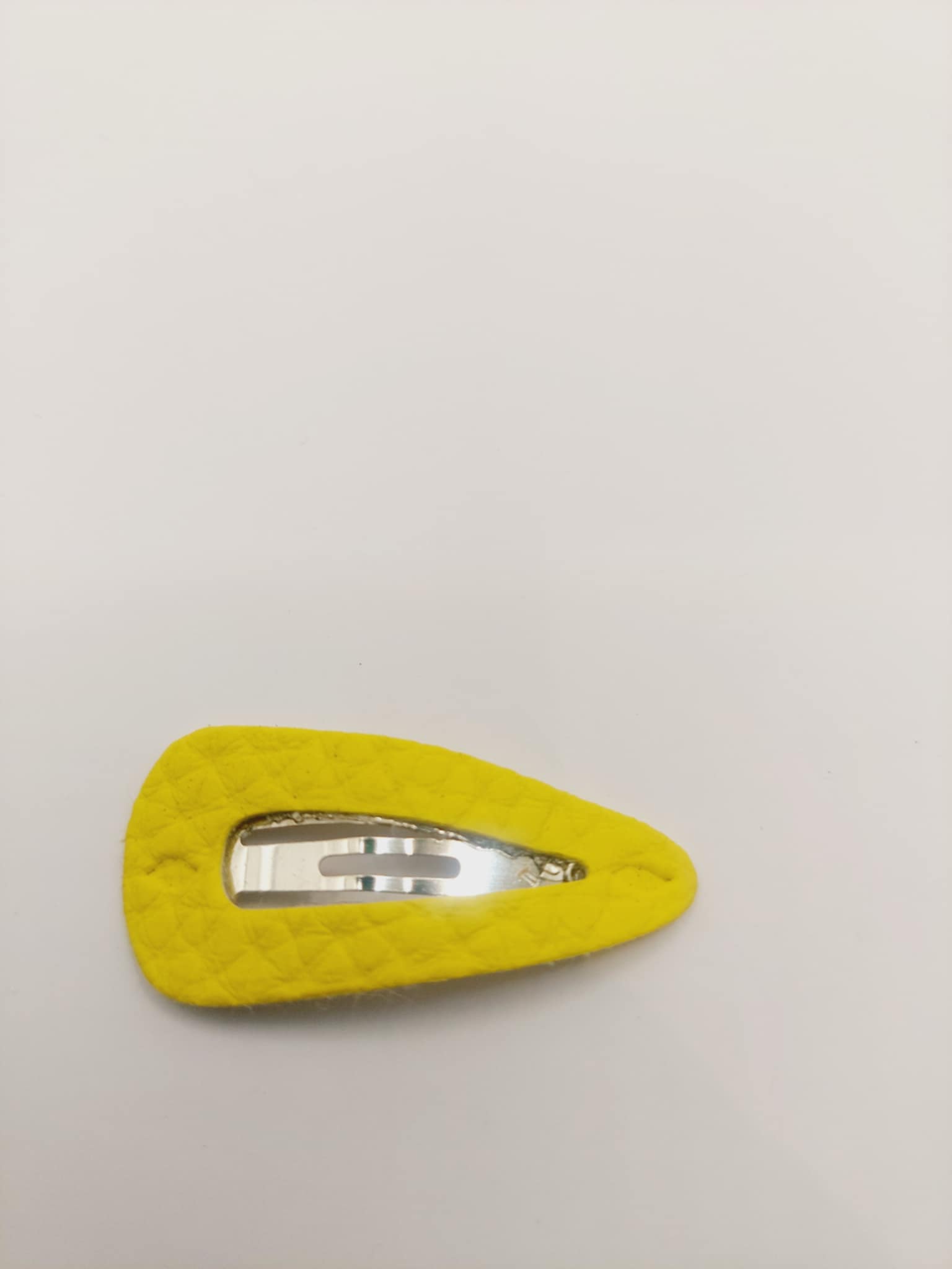 Haarspeld basic 3 cm clip geel