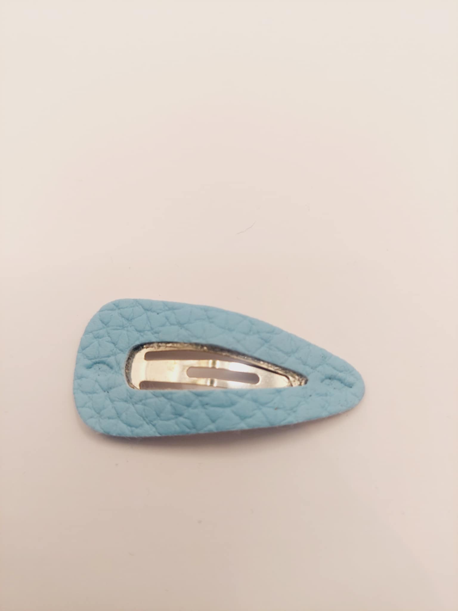Haarspeld basic 3 cm clip pastel blauw