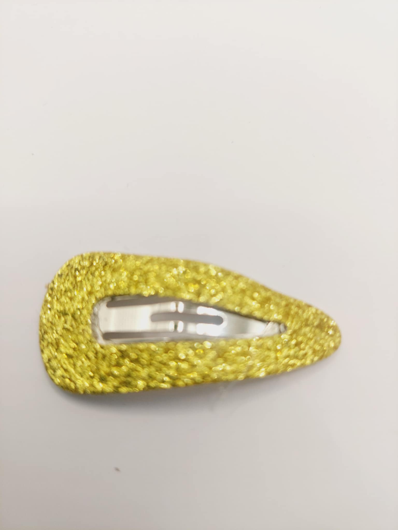 Haarspeld basic 3 cm clip goud glitter