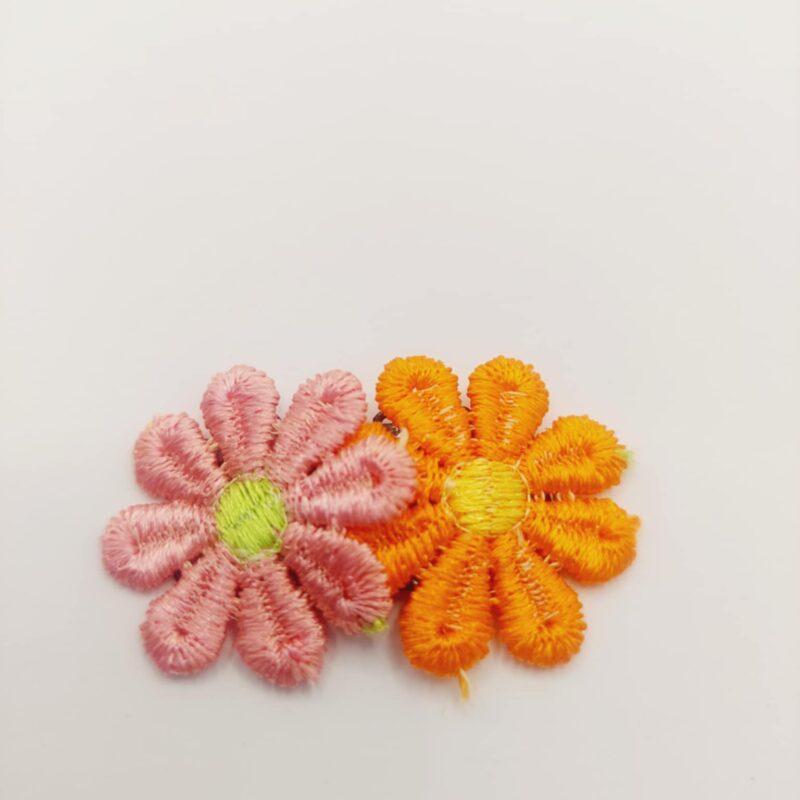 Bloem roze en oranje