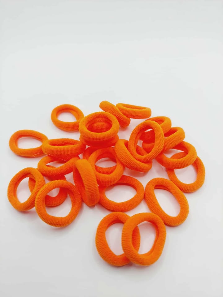 Haarelastiek 2 cm oranje